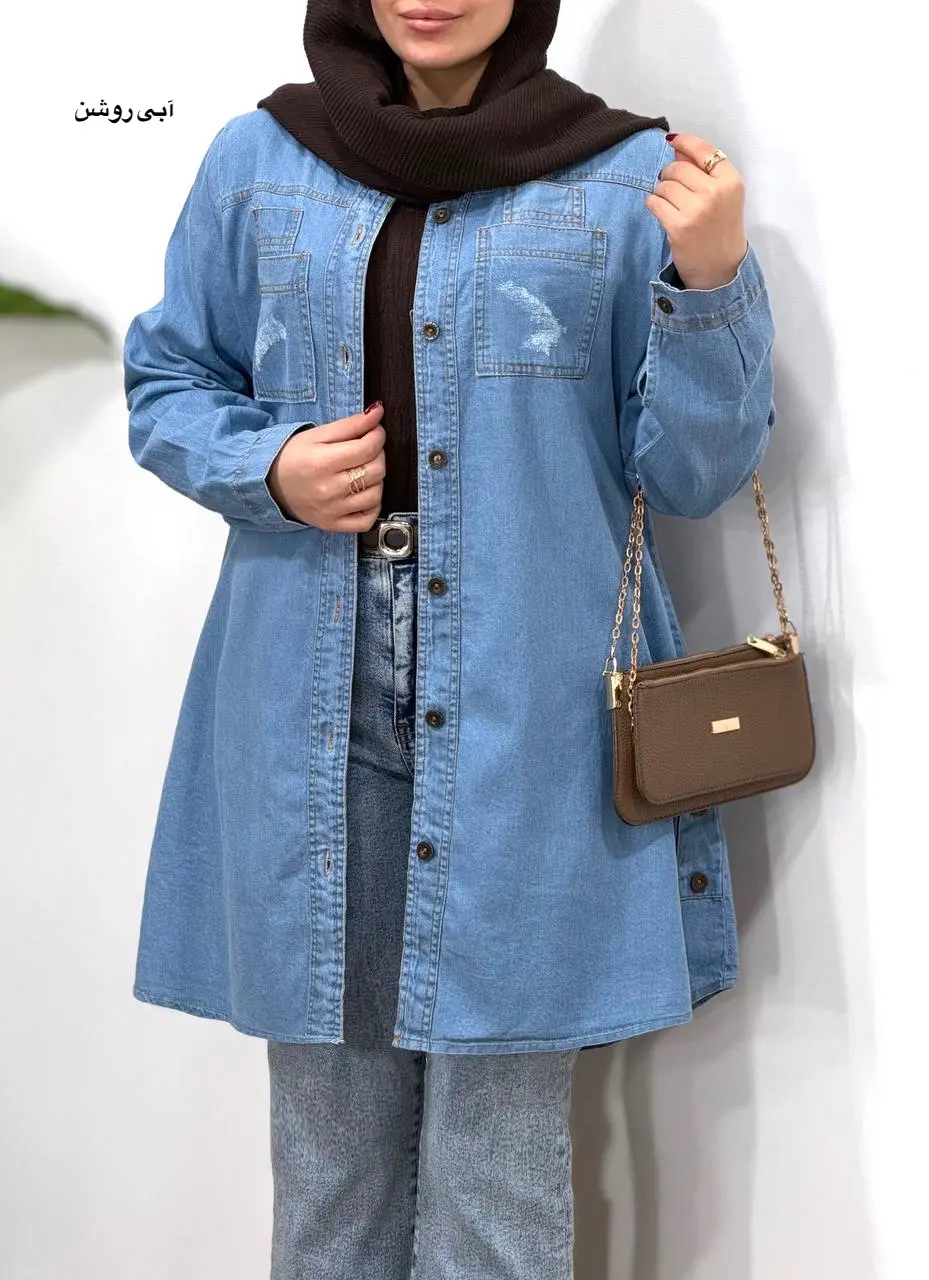 مانتو جین کاغذی ندا